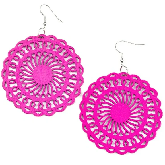 NWT Pink Island Sun Earrings - Picture 3 of 4
